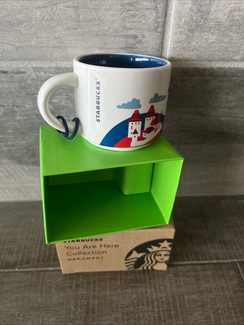 New Starbucks Czech Republic You Are Here 2 oz Demi Espresso Mug Ornament 2025 - Picture 6 of 8